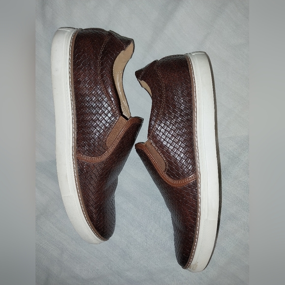 Joseph Abboud Other - Joseph Abboud brown weave loafers Size 8 1/2 D